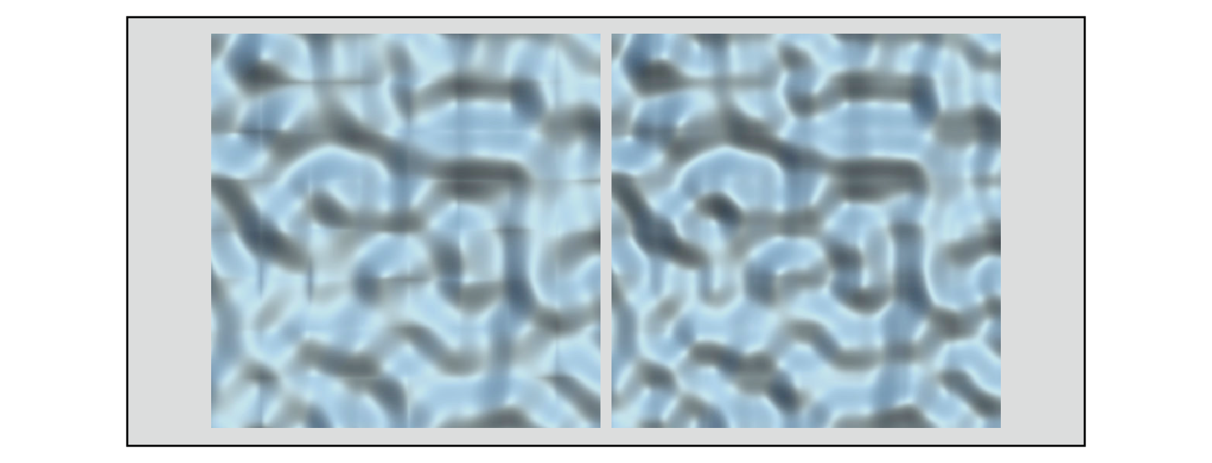 Interpolation with a cubic Hermitian curve (left) Interpolation with a fifth-order Hermitian curve (right)